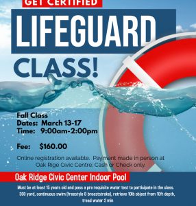 Get Certified! Lifeguard Class