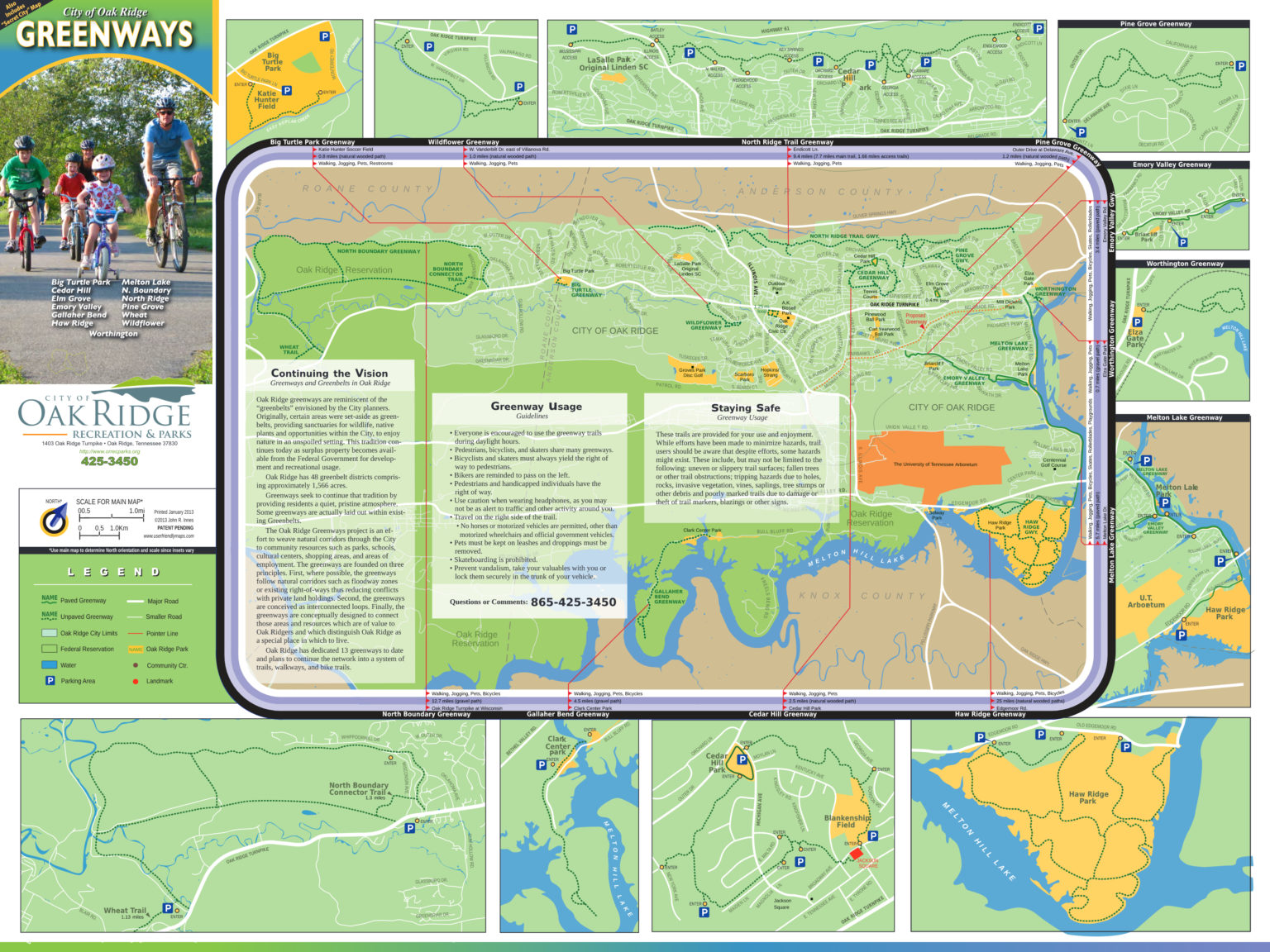 Greenway Maps – Oak Ridge Recreation & Parks