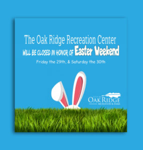 Closed for Easter Weekend
