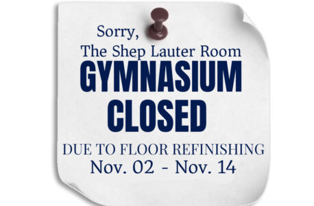 Gym Closed for 2 Weeks in November