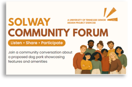 Upcoming Solway Community Forum for Dog Park